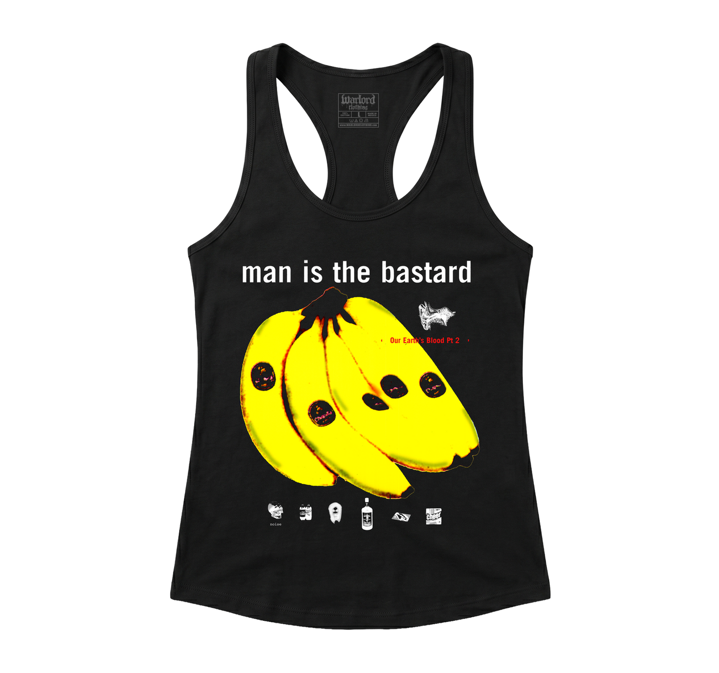 Man Is The Bastard - Racerback Tank