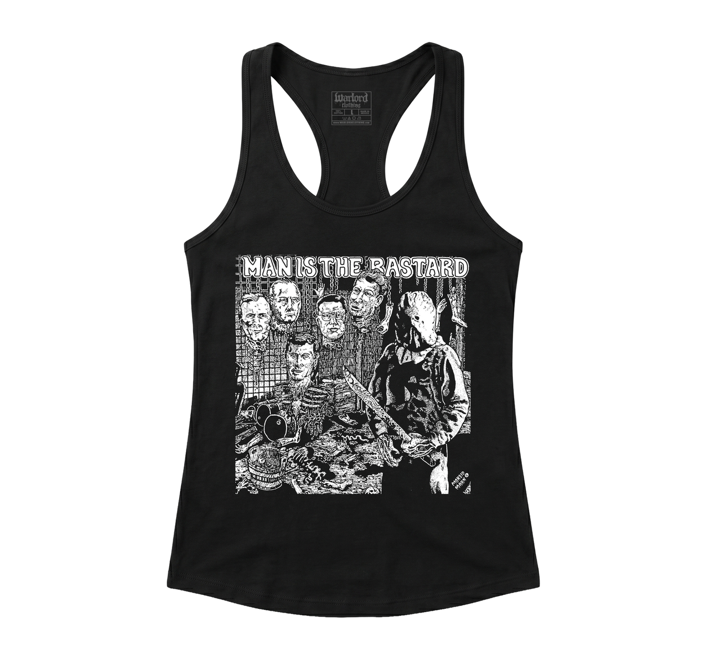 Man Is The Bastard - Racerback Tank