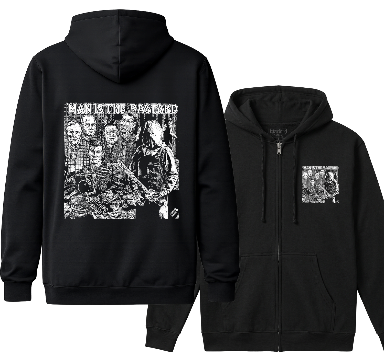 Man Is The Bastard - Zipper Hoodie