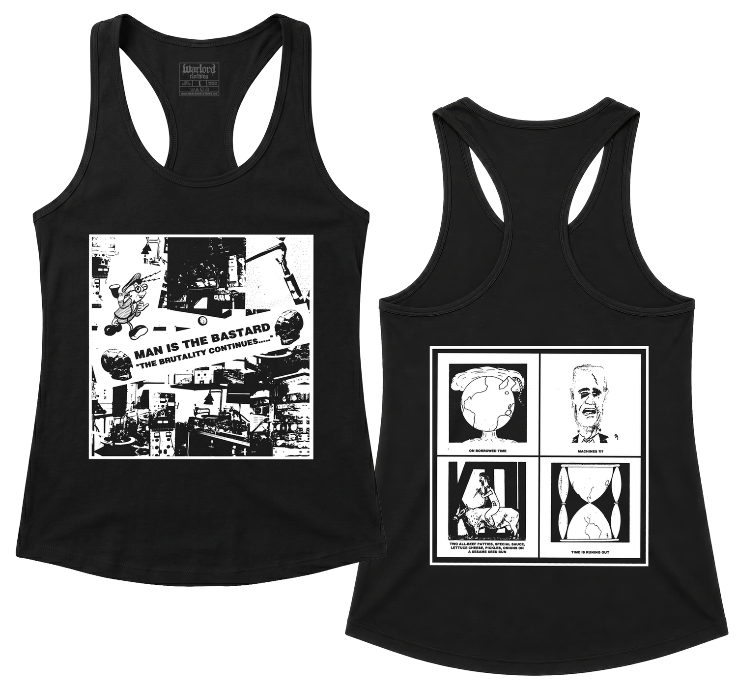 Man Is The Bastard - Racerback Tank