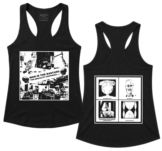 Man Is The Bastard - Racerback Tank