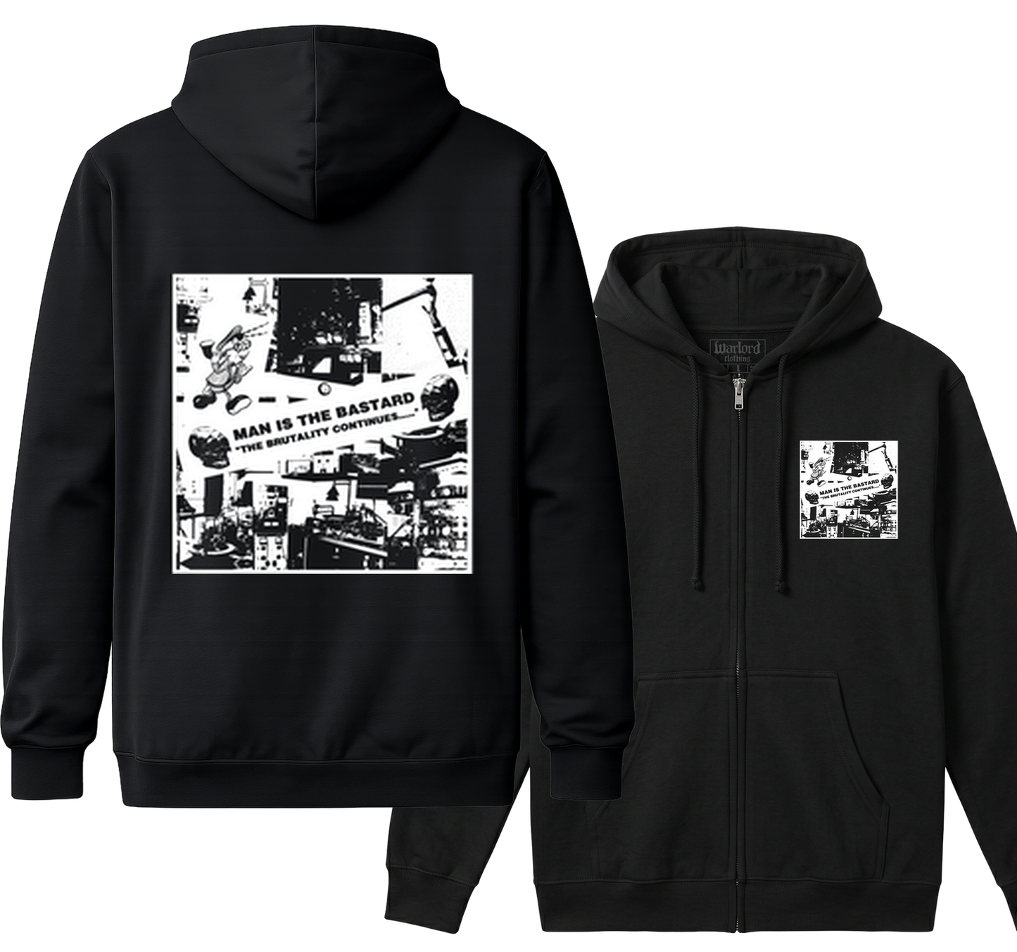 Man Is The Bastard - Zipper Hoodie