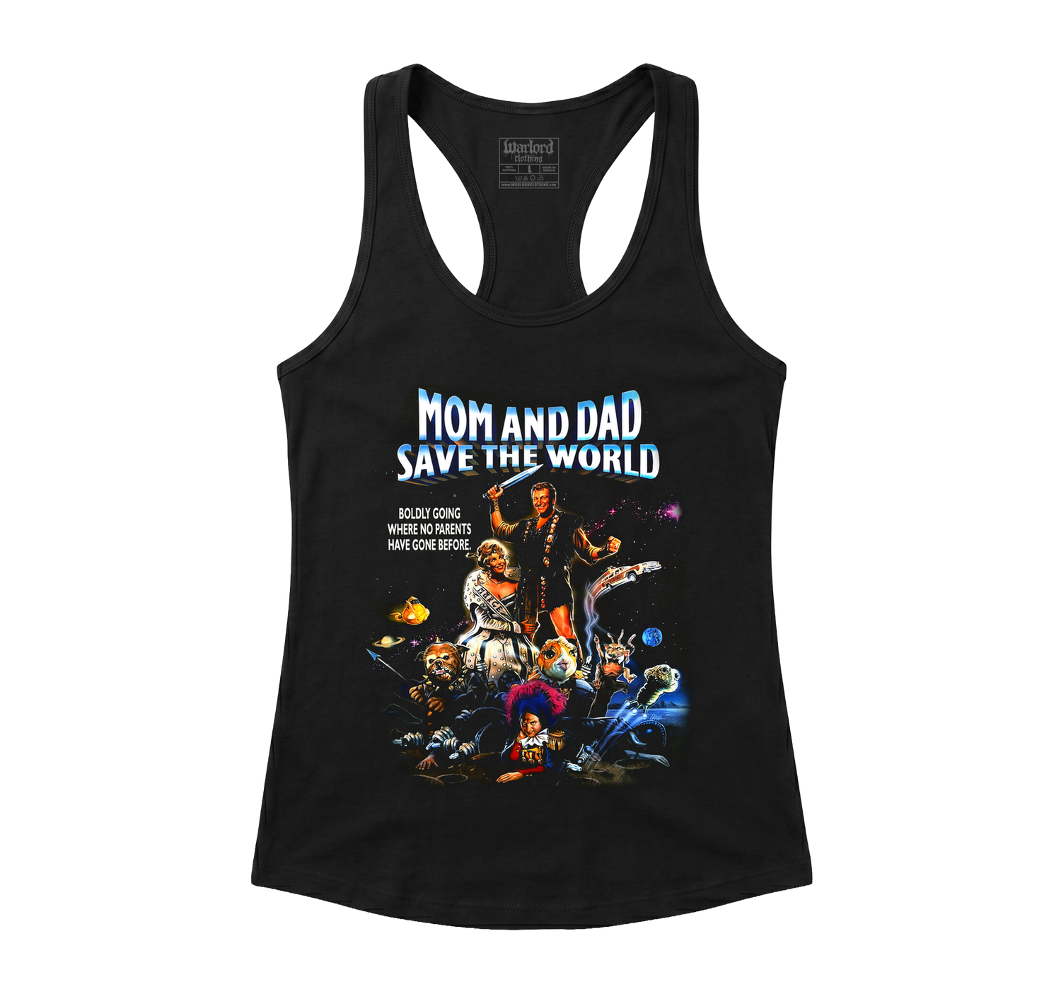 Mom and Dad Save The World - Racerback Tank