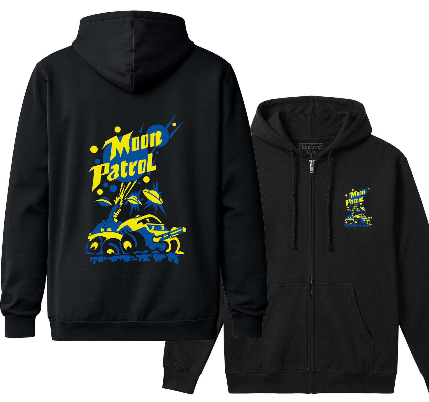 Moon Patrol - Zipper Hoodie