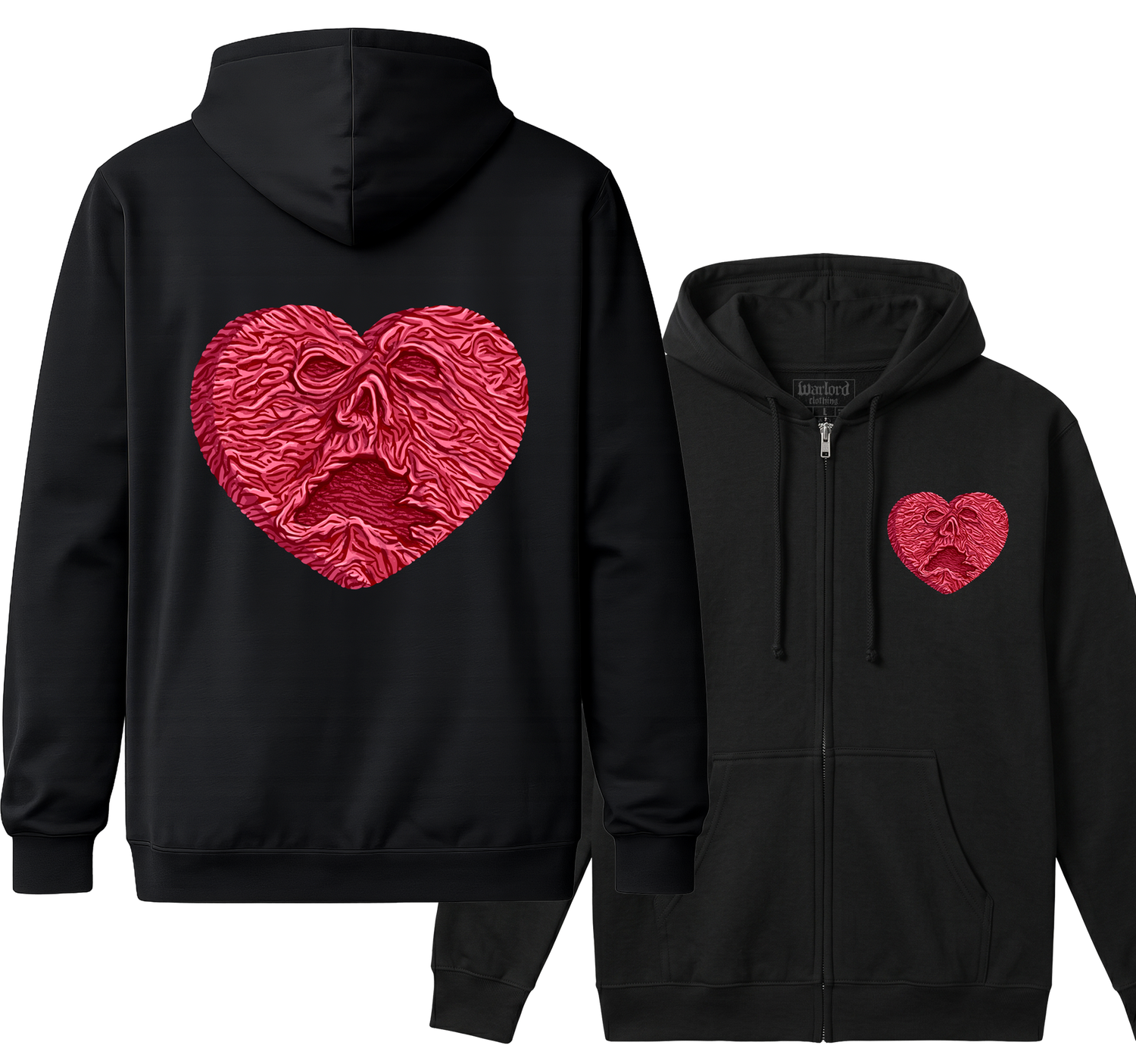 Necronomicon Heart - Zipper Hoodie