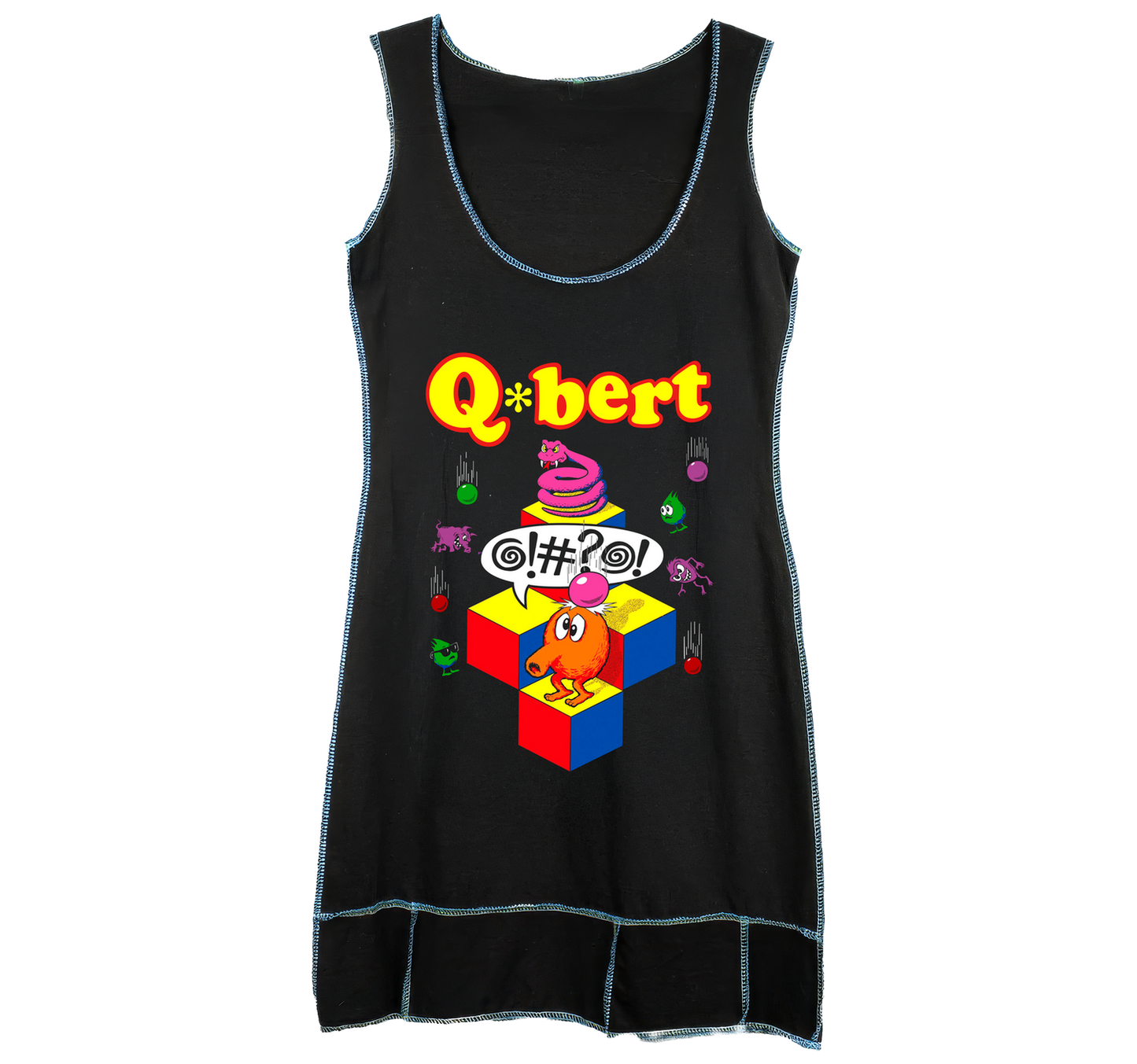 Q-bert - T-Shirt Dress
