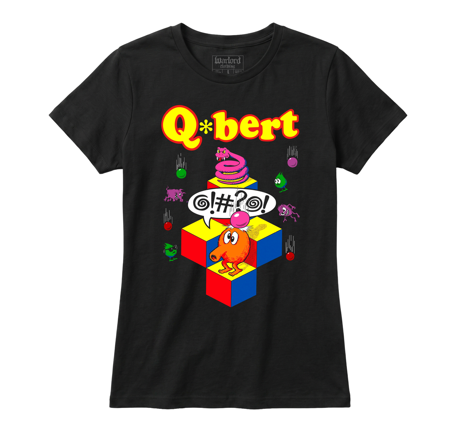 Q-bert - Girlie Tee