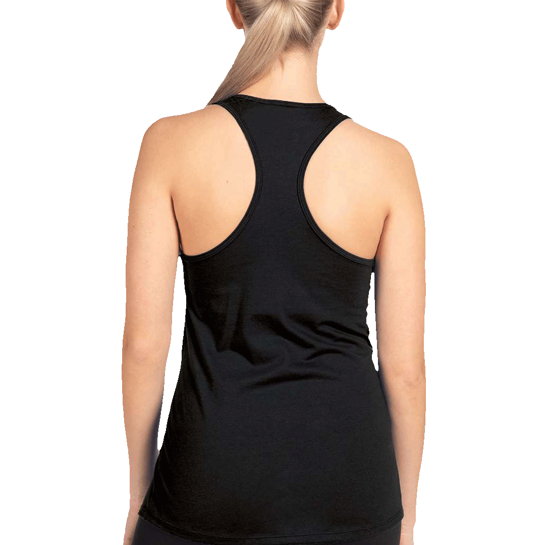 Racerback tank back fit
