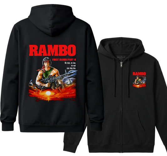 Rambo Pt 2 - Zipper Hoodie