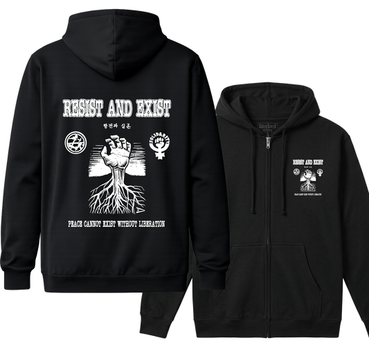 Resist And Exist - Zipper Hoodie