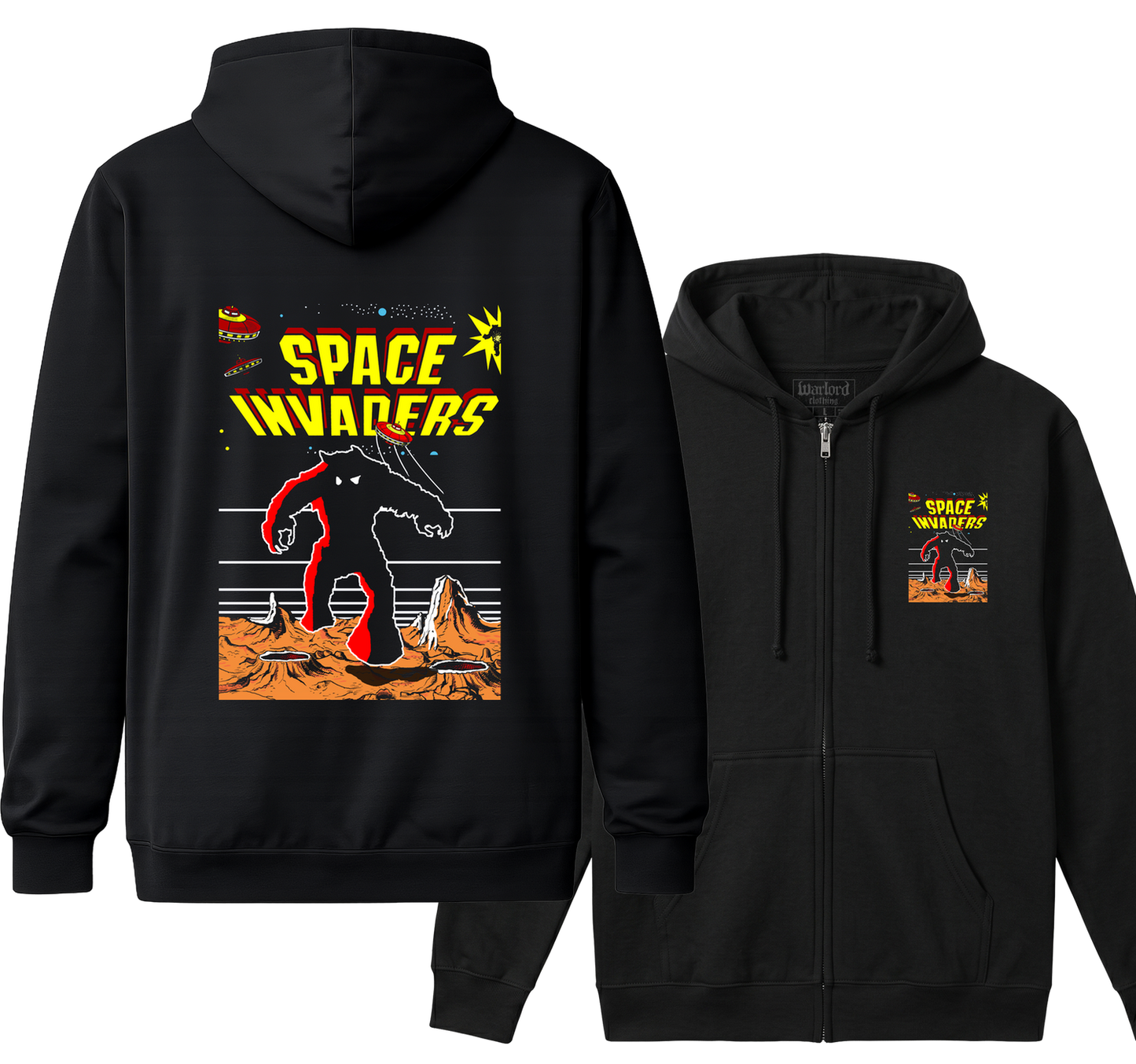 Space Invaders - Zipper Hoodie