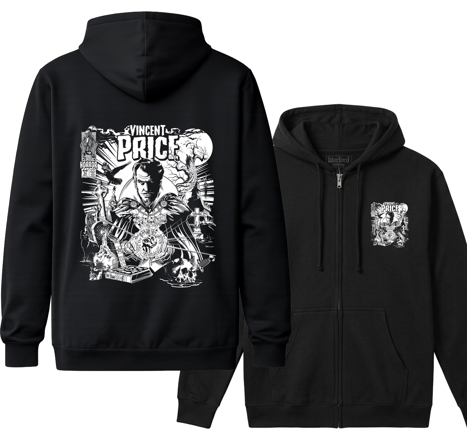 Vincent Price - Zipper Hoodie