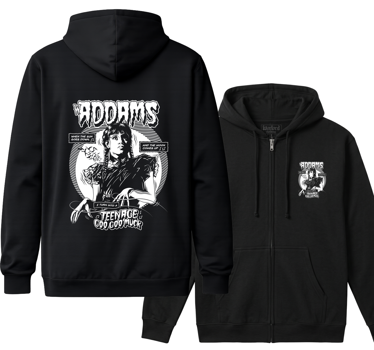 Wednesday Addams - Zipper Hoodie