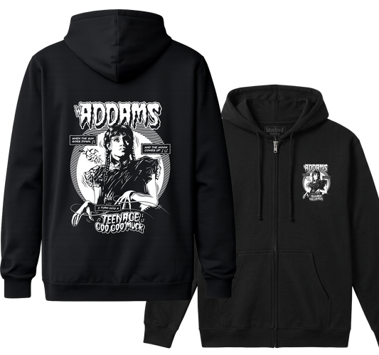 Wednesday Addams - Zipper Hoodie