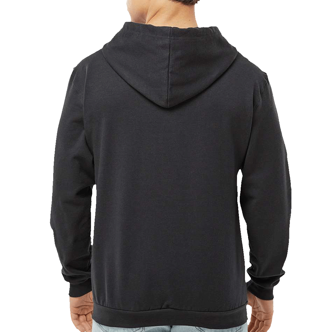 Zipper hoodie back fit