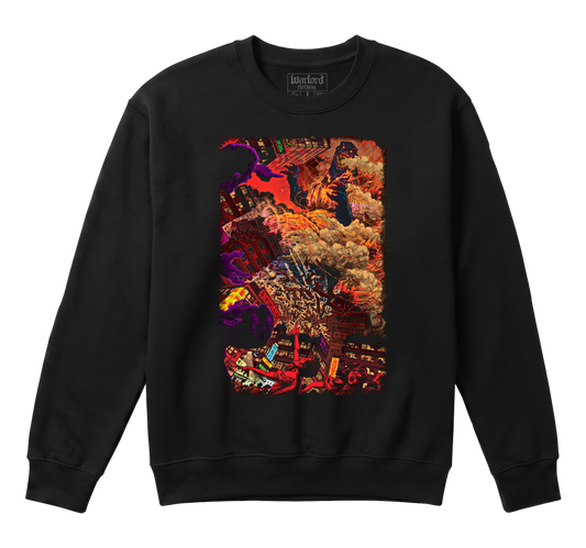 Godzilla Burning - Crewneck Sweatshirt