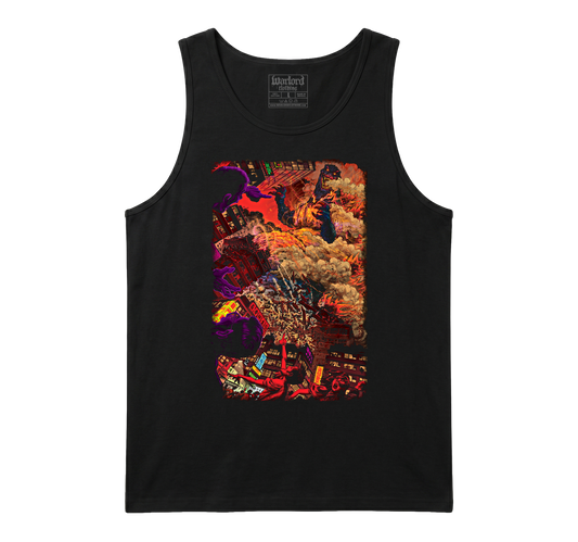 Godzilla Burning - Men's Tank