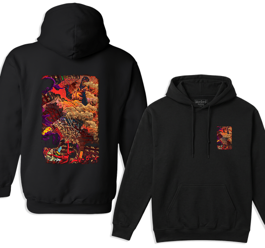 Godzilla Burning - Pullover Hoodie